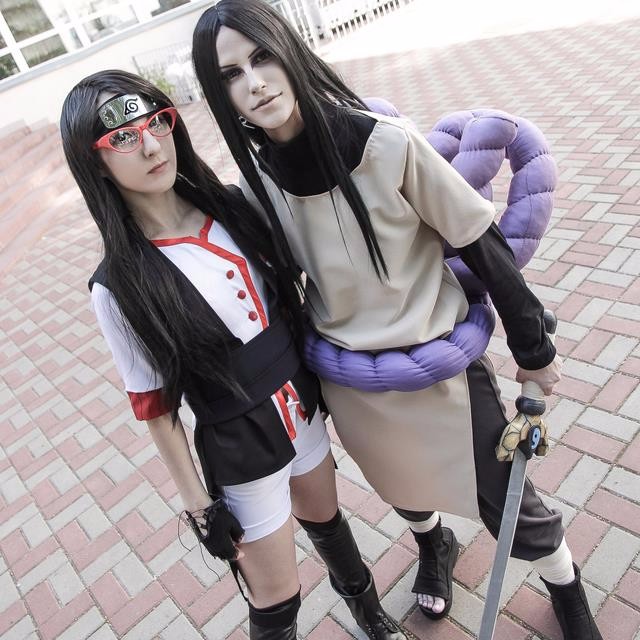 火影忍者cosplay，女装大佬君麻吕，洗剪吹卡卡西，还有蛇叔很妖