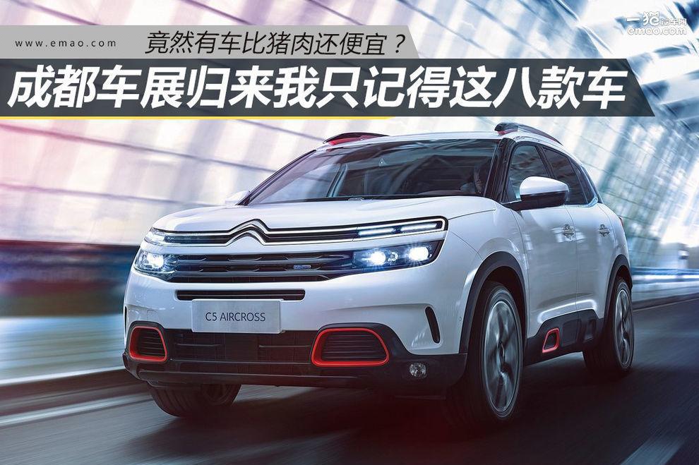 车比猪肉便宜? 成都车展归来只记得这些车
