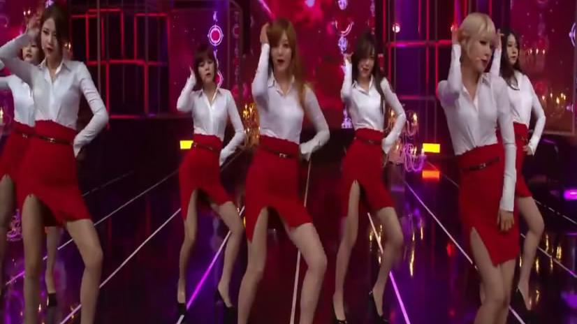 美女劲歌热舞!韩国女团aoa《miniskirt》现场版!