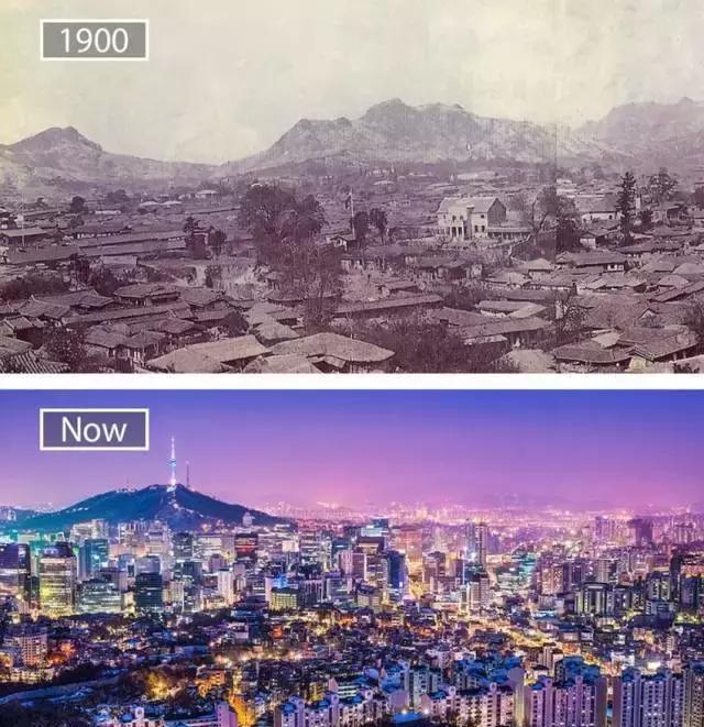 全球18座城市的对比照片告诉你发展带来的变化|中国