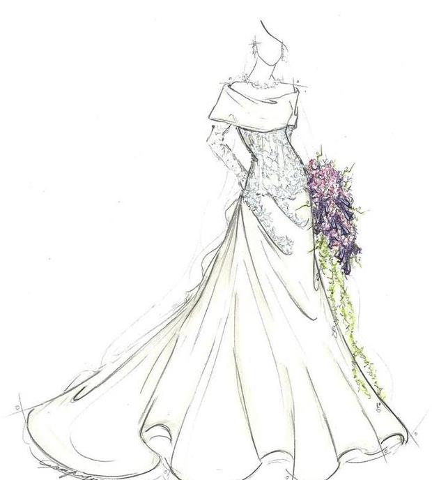 婚纱设计手绘_产品设计手绘(2)