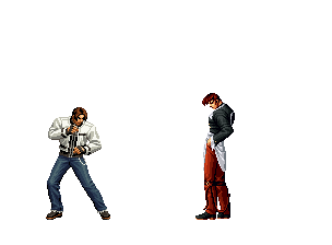 拳皇历代作品中,草剃京与八神庵的特殊开场白