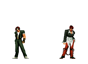 拳皇历代作品中,草剃京与八神庵的特殊开场白