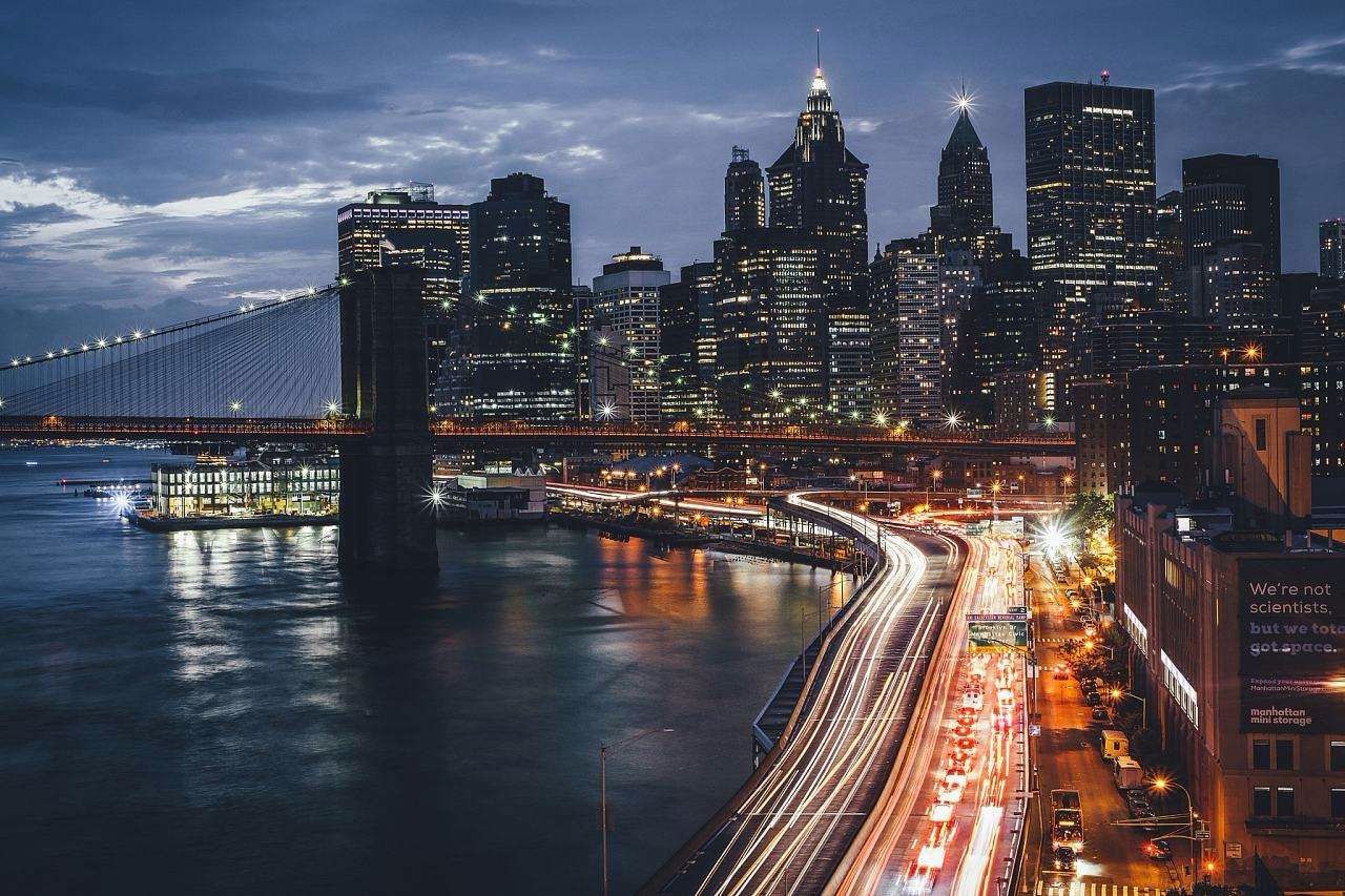 图为美国纽约,该市的综合得分为93.67,在世界各大城市中排名第一