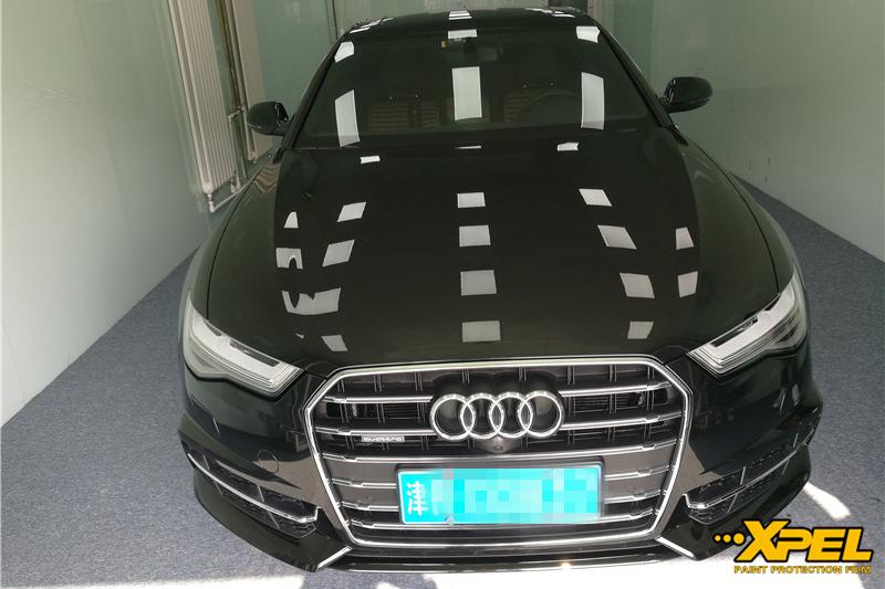 奥迪A6装贴XPEL隐形车衣崭亮如新-天津炫洁匠心品质