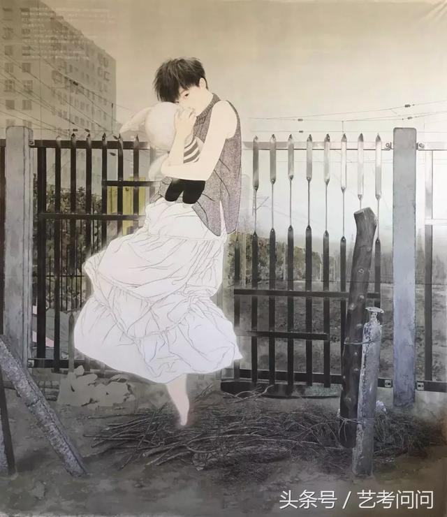 他笔下的江南才女，每一根发丝仿佛都充满理想化气质和诗意