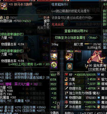 这位玩家号称"国服第一炎狱裁决者,拥有增幅15的铁马长戈胸甲,异次元