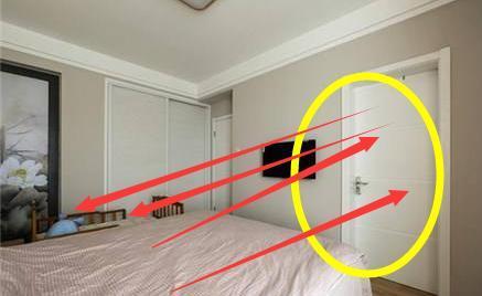 不要将床摆放在与门正对的位置 风水中有"门冲床,风水不利"的说法,指