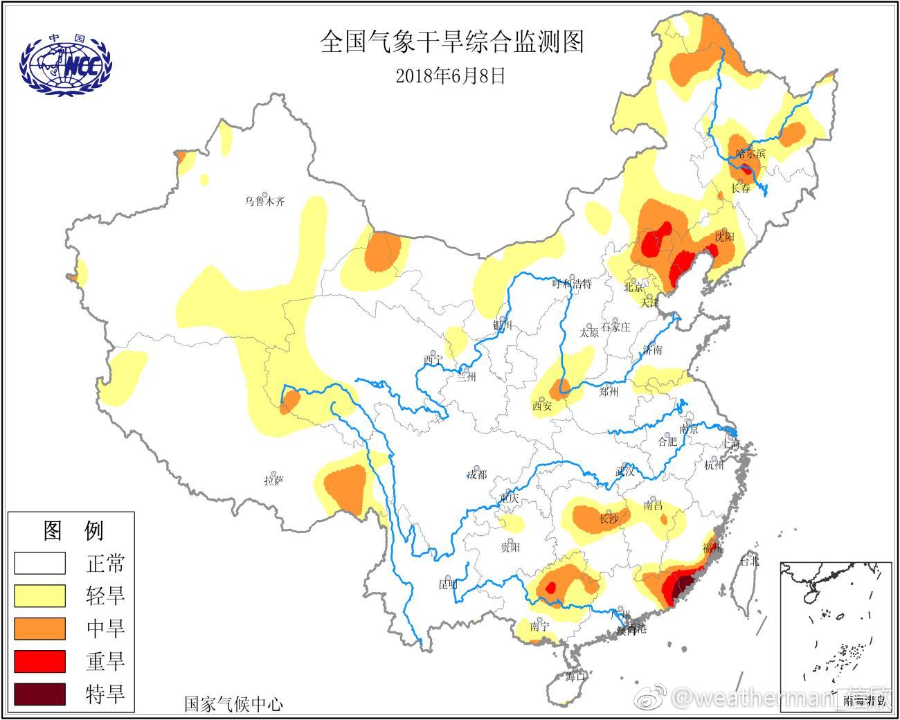 粤东闽南降雨缓解干旱