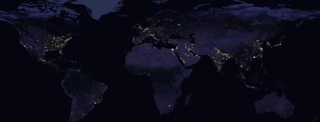 最新高清卫星夜景地图:哪些城市夜景最亮?看看