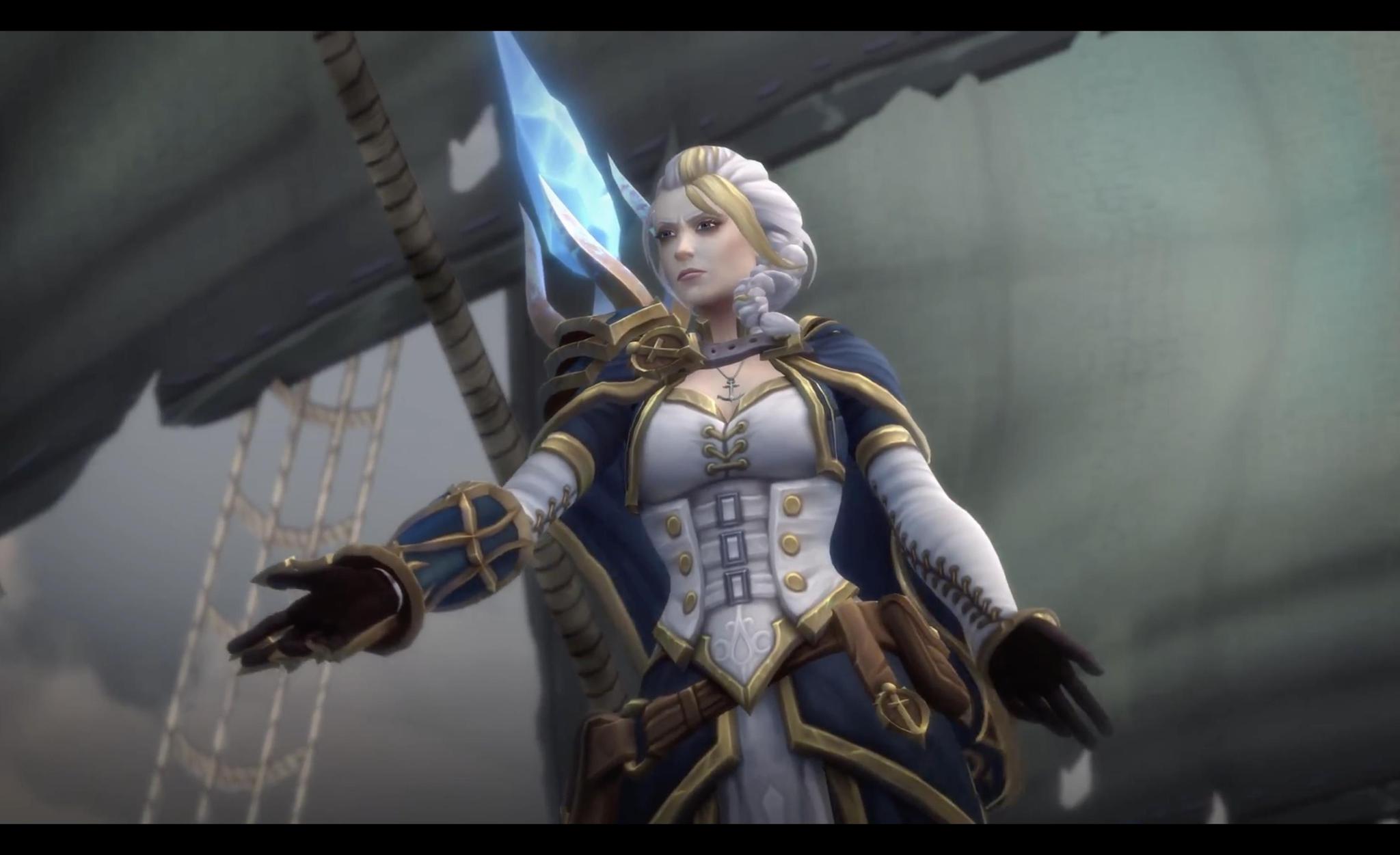 魔兽世界8.0吉安娜画风突变, 最强法师果然与众不同!