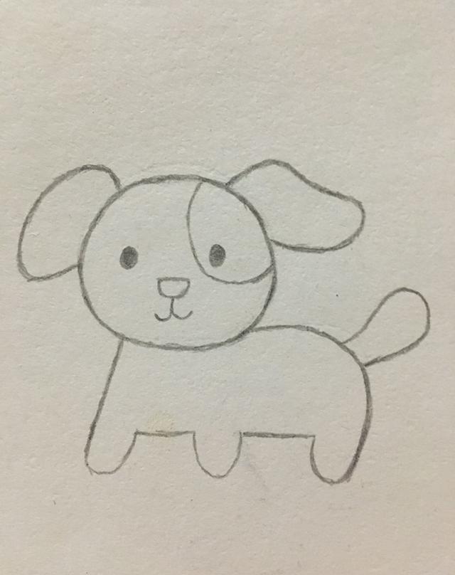 简笔画—小狗的画法