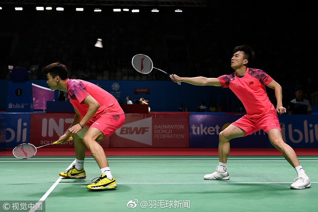 2018年7月5日,印尼,2018印尼羽毛球公开赛男双次轮