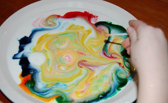 活捉色彩|颜料开花了?神奇的牛奶画,带你感受色彩的律动!