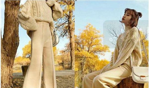 冬季穿搭|大衣+黑色阔腿裤配运动鞋,为啥你穿不