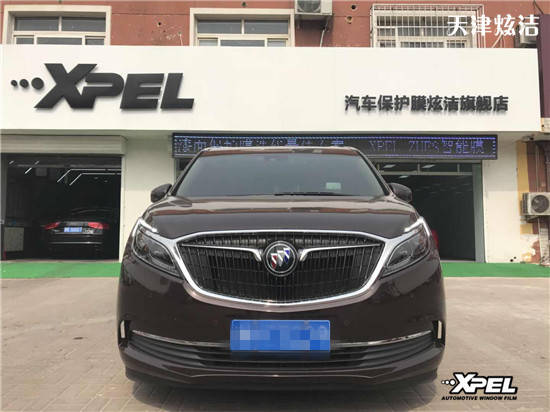 奔驰E200装贴XPEL隐形车衣-天津炫洁细心呵护