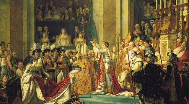 拿破仑接受教皇的加冕