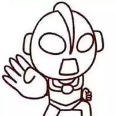 师讯网推荐--幼儿园儿童简笔画教程:奥特曼(画