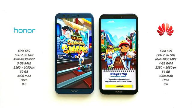 华为P20和荣耀9性能对比 lite版相差1G内存有