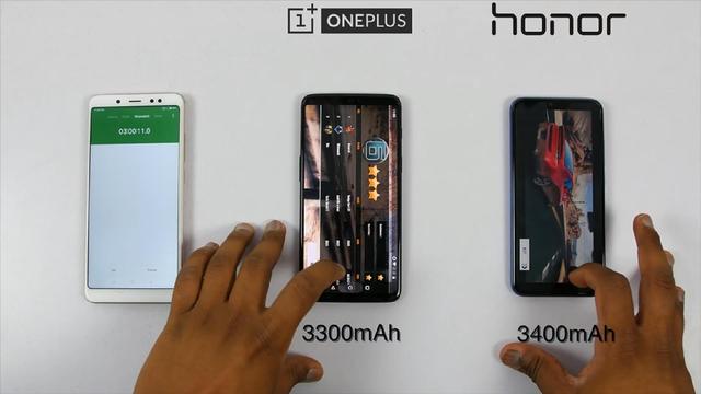 一加手机6和荣耀10续航测试:电量差不多 使用