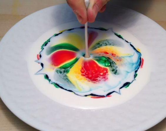 活捉色彩|颜料开花了?神奇的牛奶画,带你感受色彩的律动!