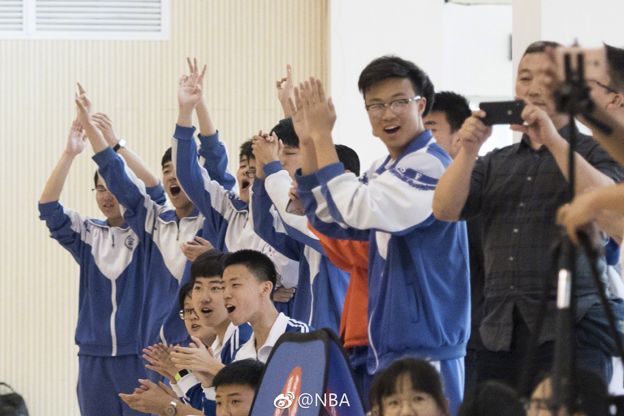 4月18日下午,2018 Jr. NBA校园篮球联赛北京高
