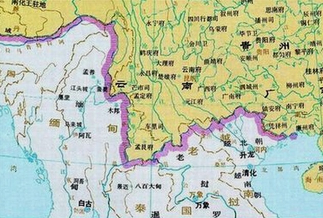 明代云南边境地图