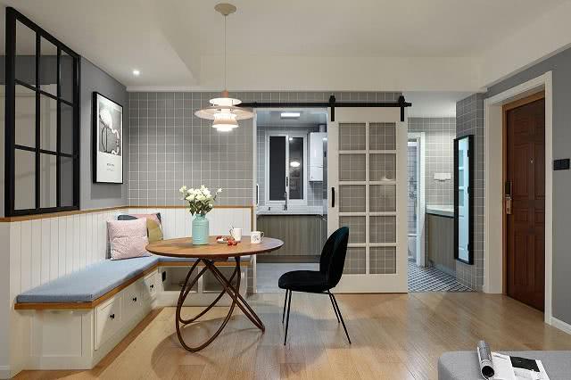 头一次见这么美的北欧风格,电视墙的隔断很喜欢