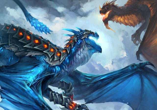 《炉石传说》蓝龙王: 丧偶丧子疯了一万年, 刚清醒就被红龙王杀了