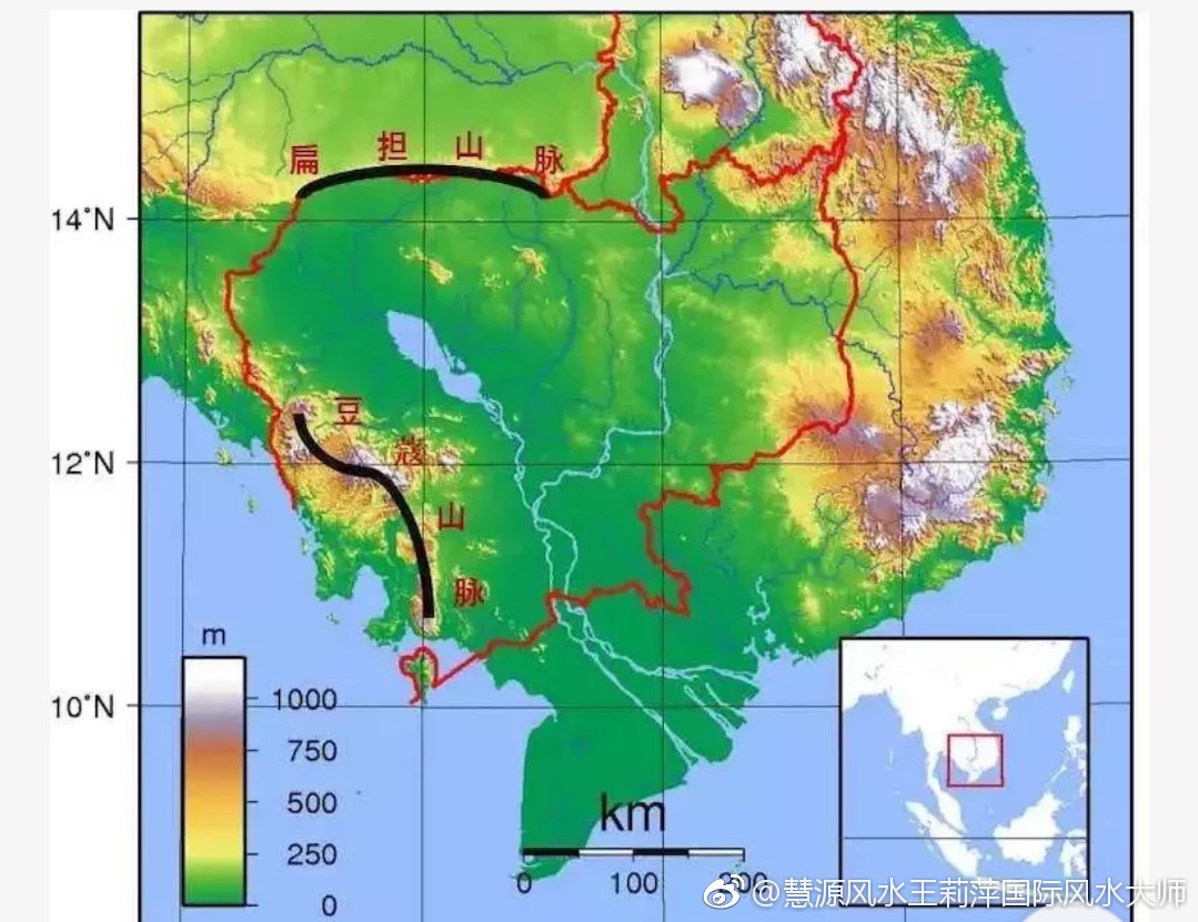 风水看山脉柬埔寨的山脉是中央山脉(Main Ran