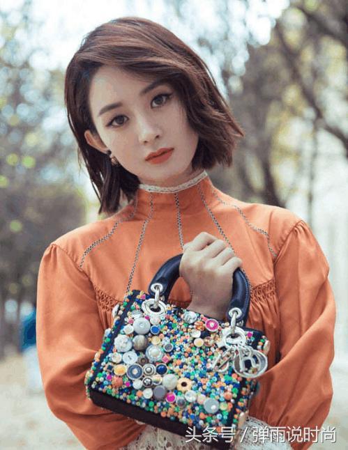 31岁的赵丽颖只是换了款发型,小圆脸也能变成高级脸,气质十足