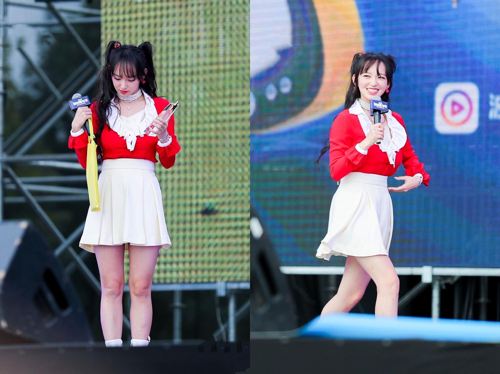 程潇“反重力”刘海，倒挂无压力，大脑门到底如何自救?