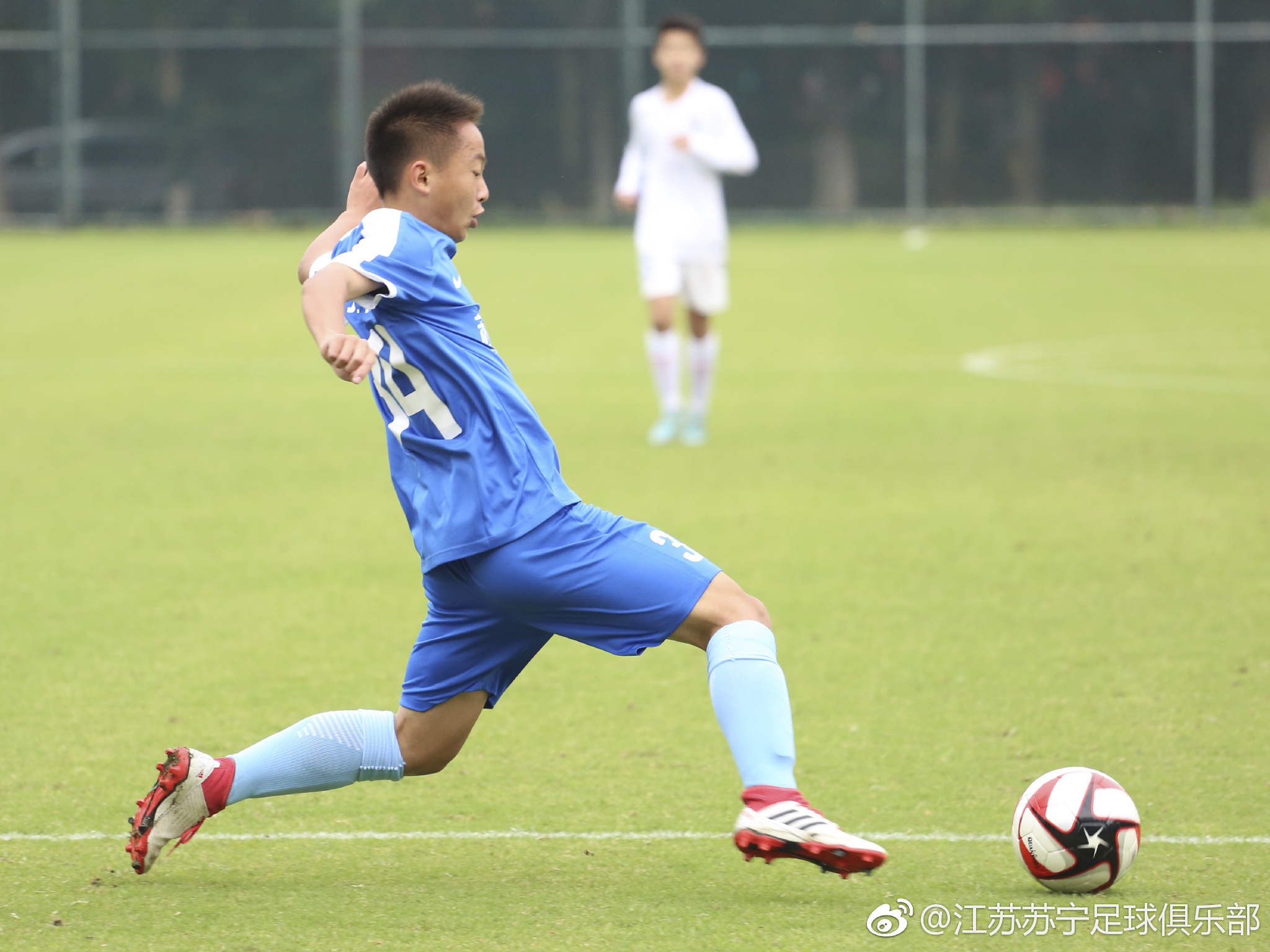 在今天上午进行的青超联赛U15第五轮的比赛中