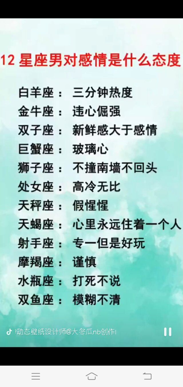 十二星座谁是爱哭鬼?十二星座男对态度是感情?被狮子座女生删了图片