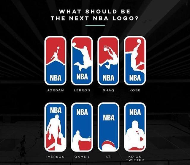 美媒晒出8张nba的logo新图乔鲨詹科经典动作,最后两张
