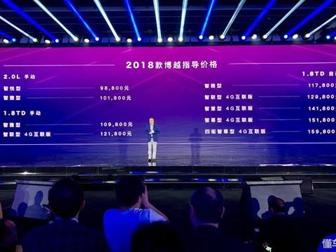 新款吉利博越正式上市 售9.98-15.98万