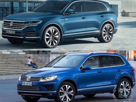 全新的大众途锐，在视觉感上要强于上一代，预售价为55万起