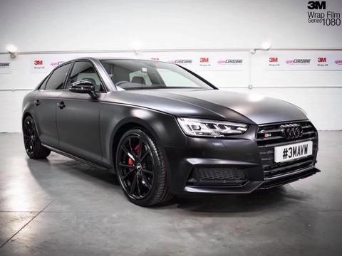 奥迪S4贴3M1080陶瓷深邃灰改色膜-石家庄永诚