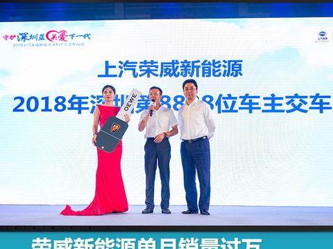 荣威新能源单月销量过万，俞经民点赞“全国增速第一”