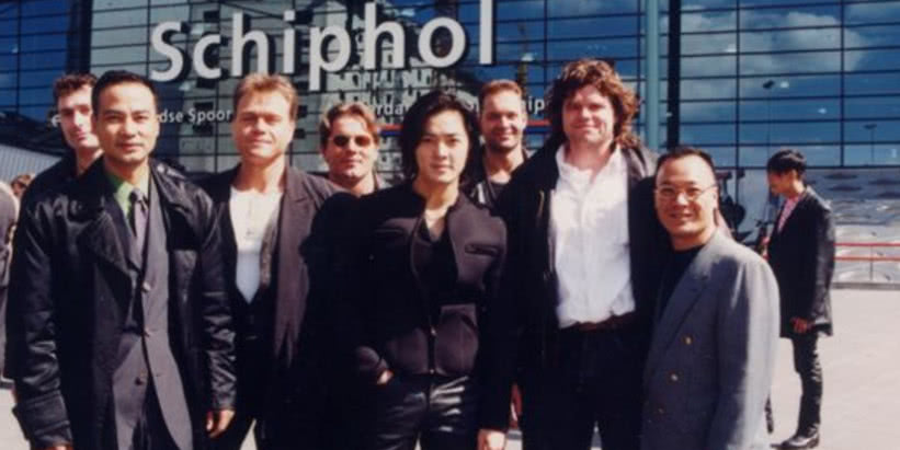 古惑仔，片场照，片中乌鸦实在是太经典，谁都不敢惹他