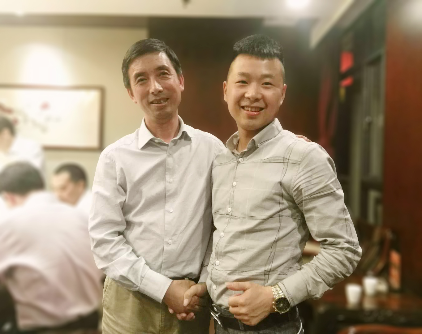 中国内地男演员龚国林拜访金盾集团总裁马夏康