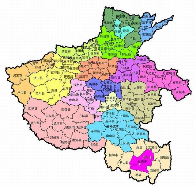 清朝初期，河南省地图长什么样，如今23个县消失了