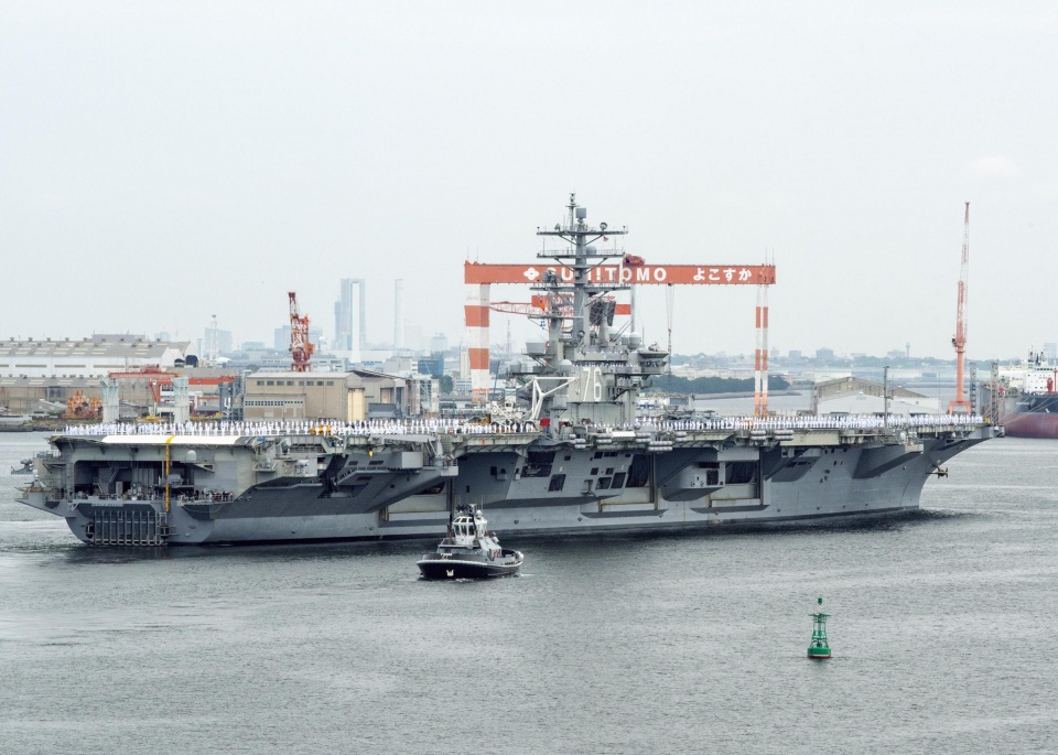 多国战舰海上集结,航母打头阵,年度马拉巴尔联