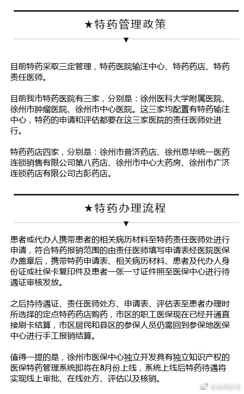 徐州患者买这些抗癌药,居民医保报销70%!市医