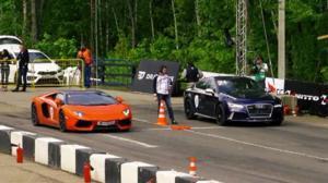 兰博基尼高速路上挑衅奥迪, 结果奥迪一脚油门下去搞得它怀疑人生