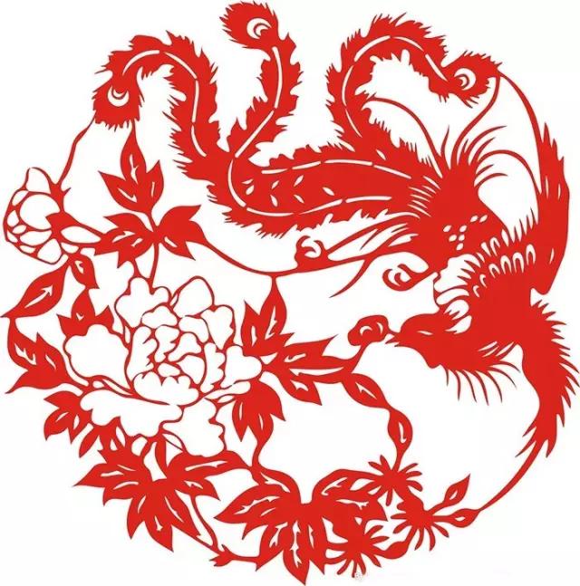 双凤戏牡丹