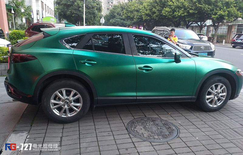 马自达CX4车身改色祖母绿 RG瑞集改色膜中国代理广州总店出品