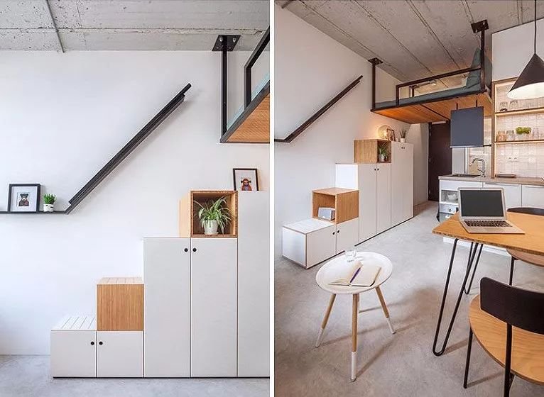 32㎡小复式单身公寓,房子虽小,收纳却不比豪宅少