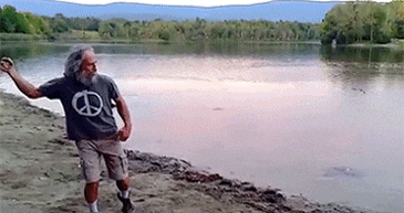 爆笑gif: 老虎不发威, 你当我是病猫啊