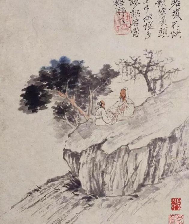 北京故宫博物院藏丨石涛晚年佳作《陶渊明诗意